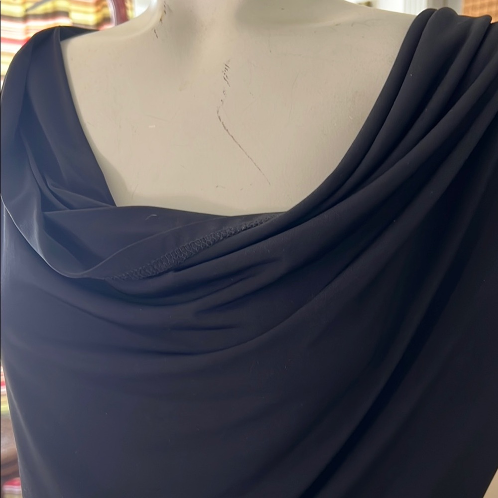 Elegant Black Draped Top